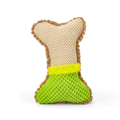 Plush Dog Bone Toy – Soft Squeaky Bone Toy for Dogs