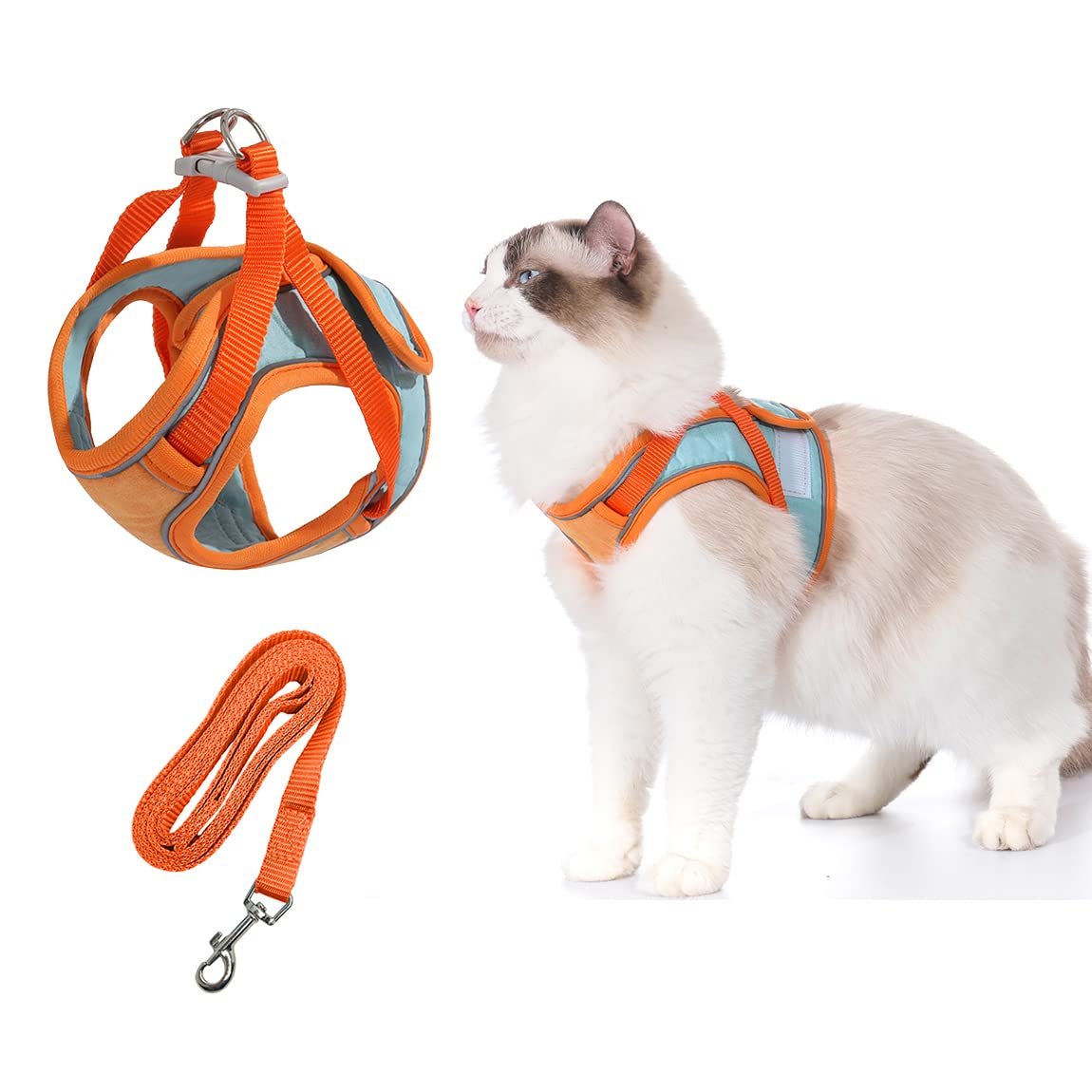 Escape Proof Cat Harness and Leash Set – Adjustable & Breathable Vest for Walking
