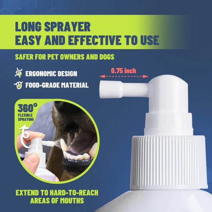 Best Pet Teeth Cleaning Spray – No Brush Dental Care for Dogs & Cats