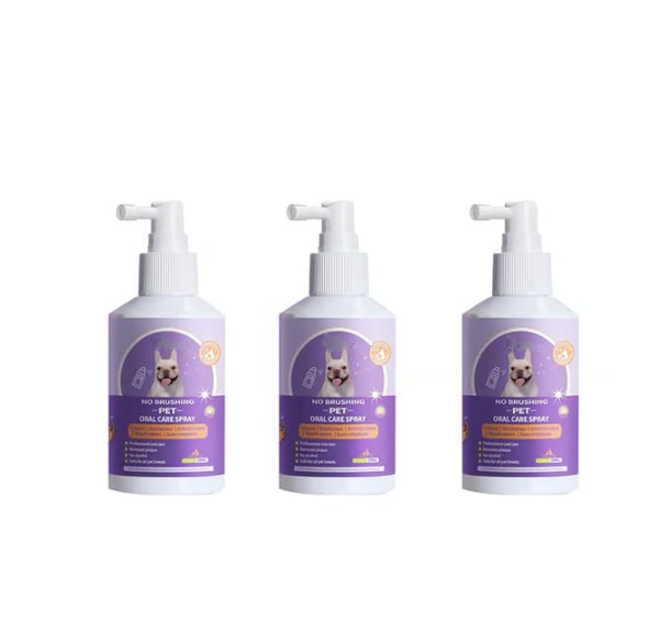 Best Pet Teeth Cleaning Spray – No Brush Dental Care for Dogs & Cats