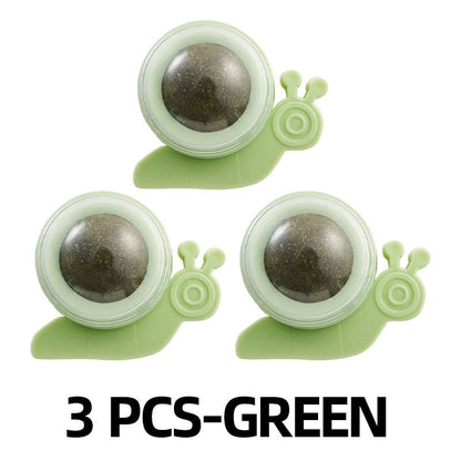 Catnip Balls for Cats – Lickable Natural Wall-Mounted Toy for Anxiety & Boredom Relief