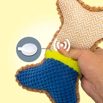 Bite-resistant bone-shaped toy for dogs
