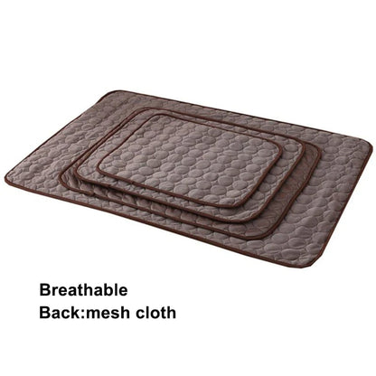 Foldable Cooling Mat for Dogs & Cats – Summer Crate Pad for Indoor or Travel Use