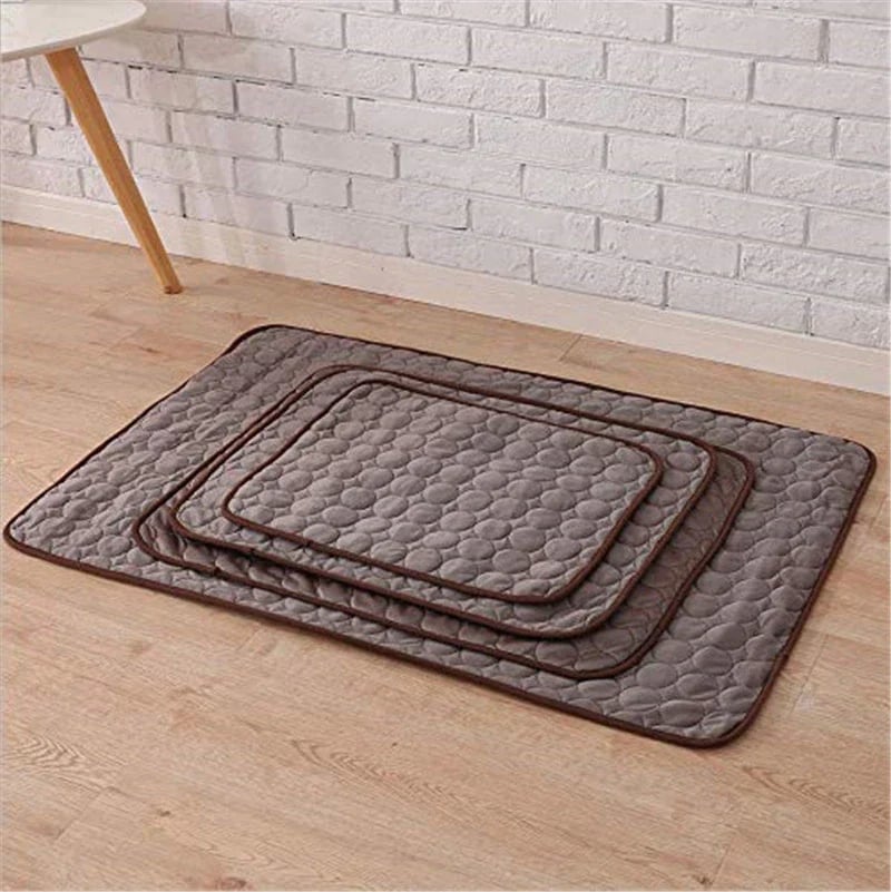 Foldable Cooling Mat for Dogs & Cats – Summer Crate Pad for Indoor or Travel Use