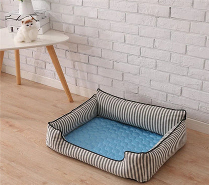 Foldable Cooling Mat for Dogs & Cats – Summer Crate Pad for Indoor or Travel Use