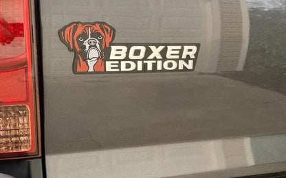 dog sticker on car with cute laser cut