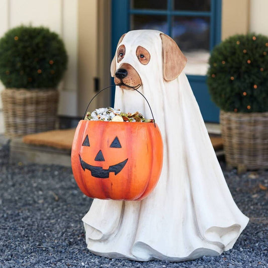 dog-themed halloween candy tray