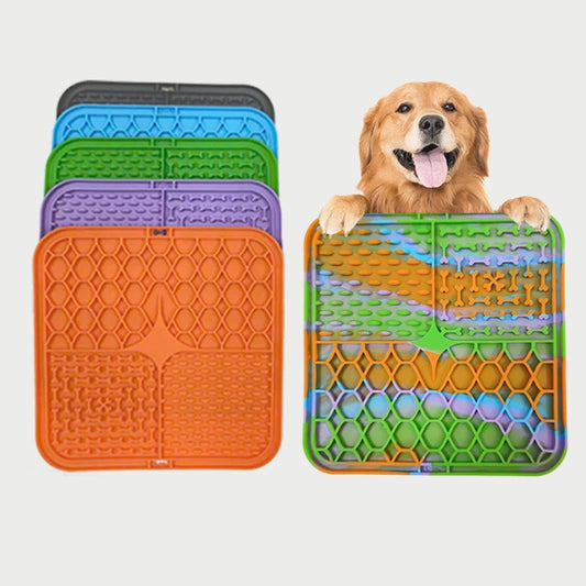 Silicone dog licking bowl for anxiety relief