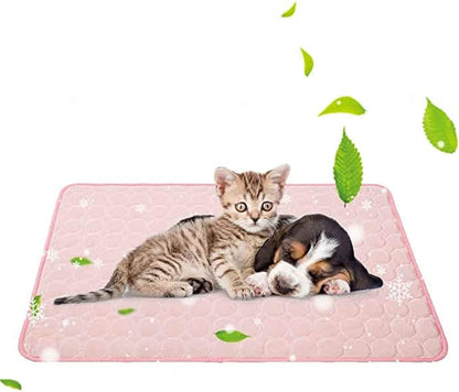 Foldable Cooling Mat for Dogs & Cats – Summer Crate Pad for Indoor or Travel Use