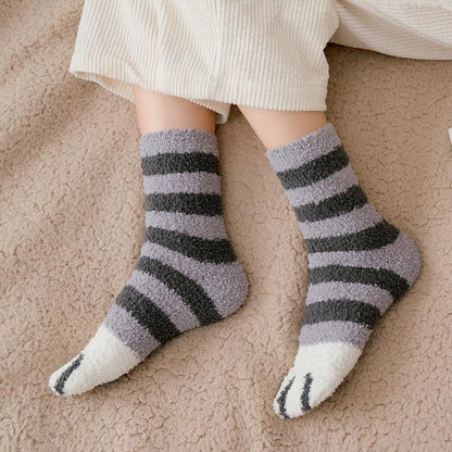 Cat Claw Socks – Fuzzy Cozy Paw Socks for Cat Lovers Christmas Gift