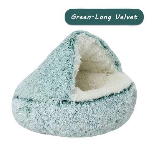 Plush Cat Bed for Indoor Cats – Soft, Cozy, and Machine Washable