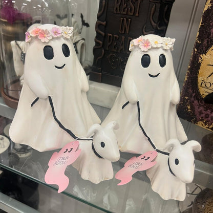 funny dog statue for halloween outdoor decor