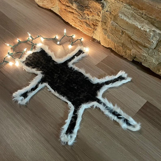 quirky cat shaped rug for home decor