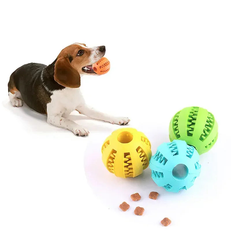 Rubber treat balls suitable for small and medium dogs